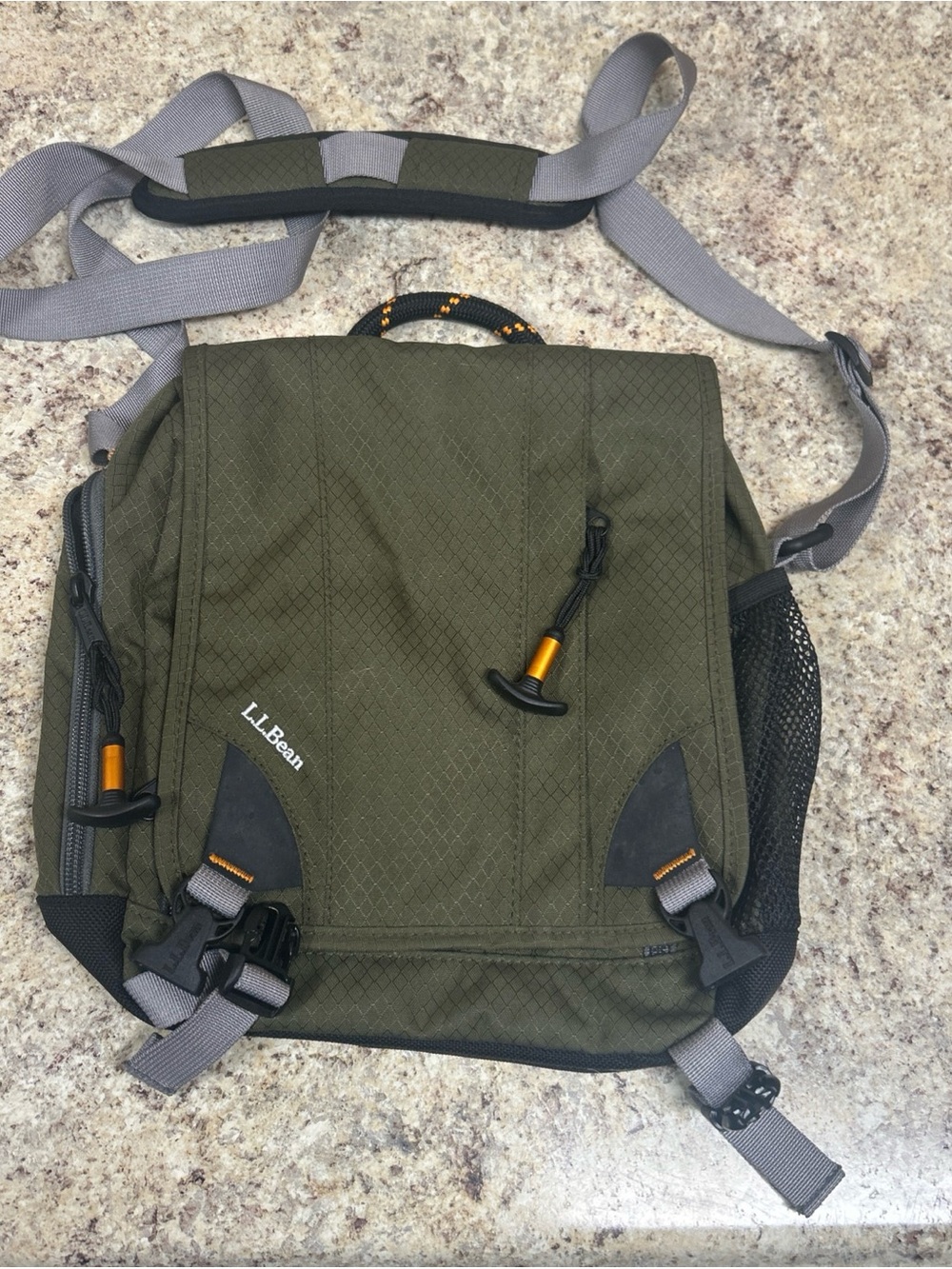 L.L. Bean Olive Green Utility Crossbody Bag